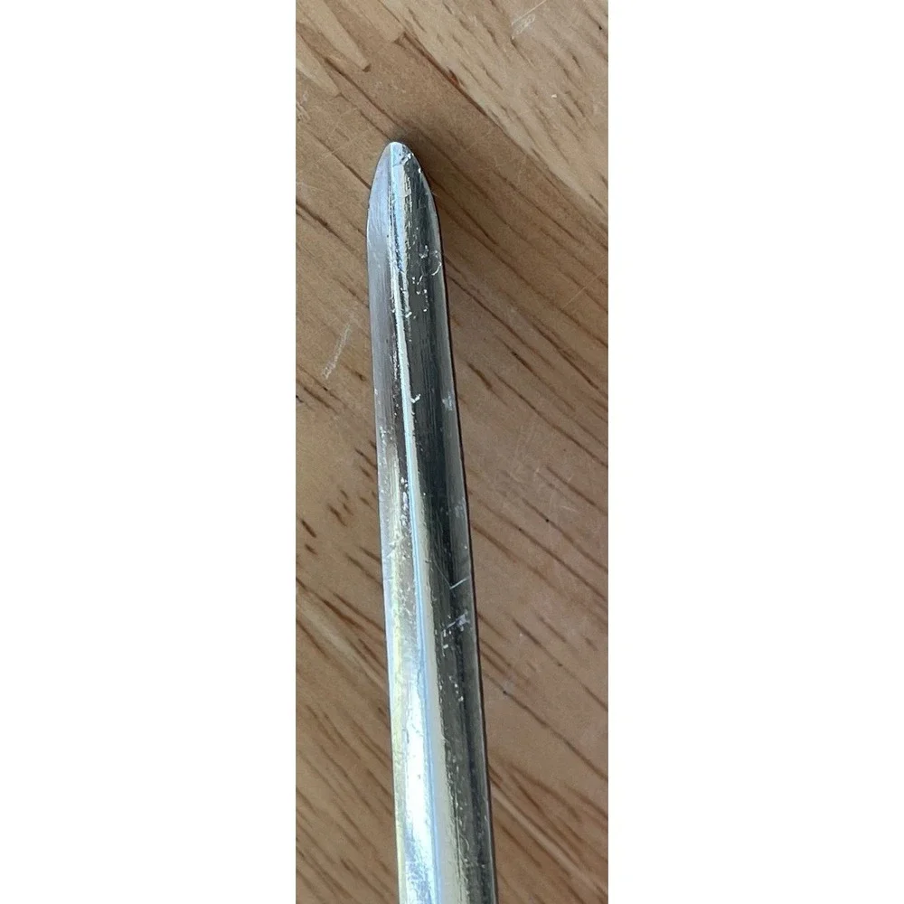Sunglo 1990 Metal Dragon Letter Opener And‎ Holder With Rhinestones